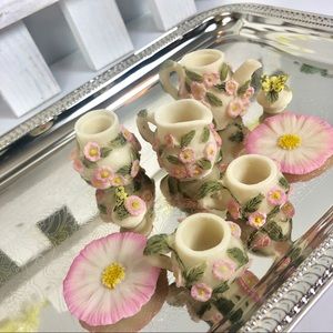 Adorable miniature tea set
